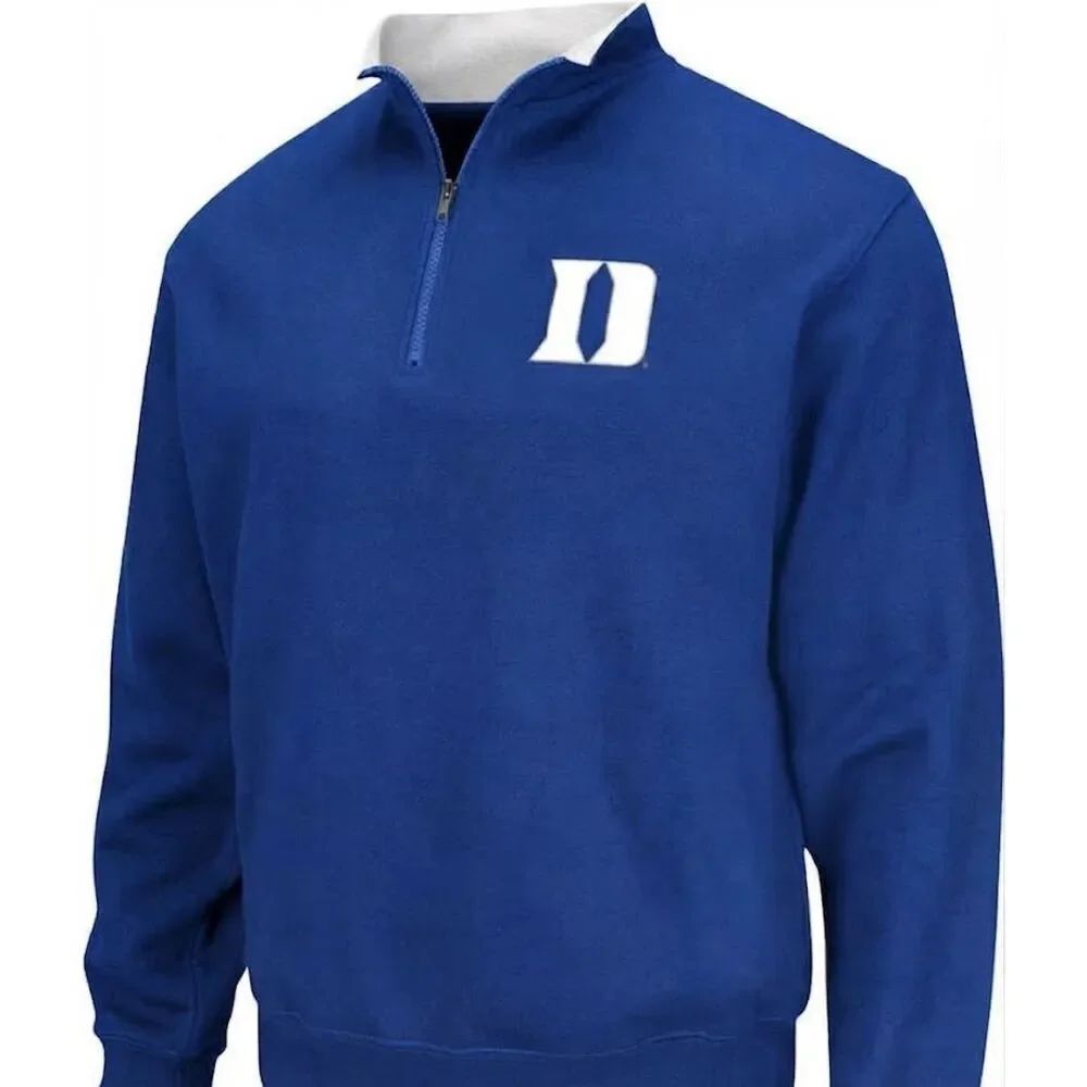 Colosseum Duke Quarter Zip Pullover University Blue XXL